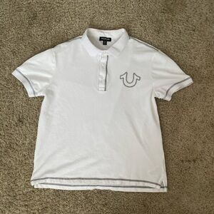 True Religion White Polo Shirt
